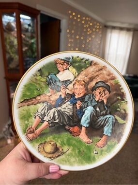 Vintage Norman Rockwell “First Smoke” Tom Sawyer China